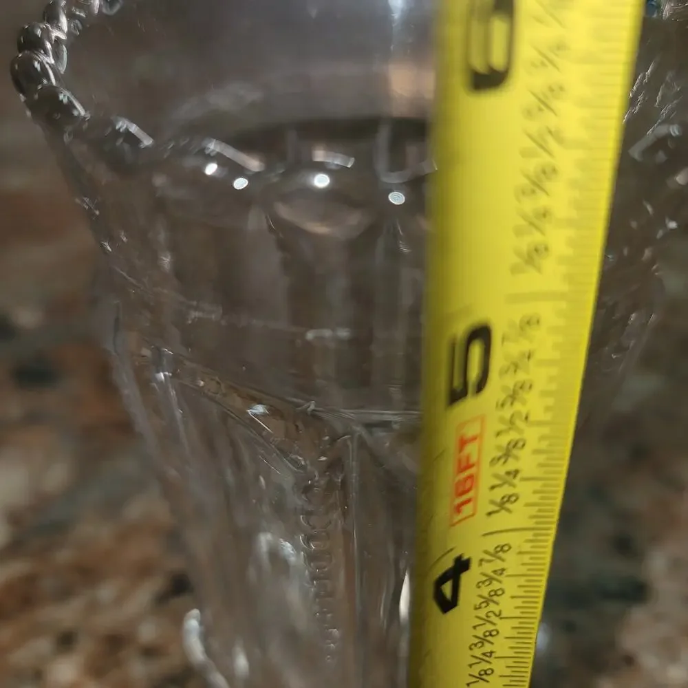 EAPG crystal glass spooner vase scalloped edge 5.6" tall - Picture 4 of 4